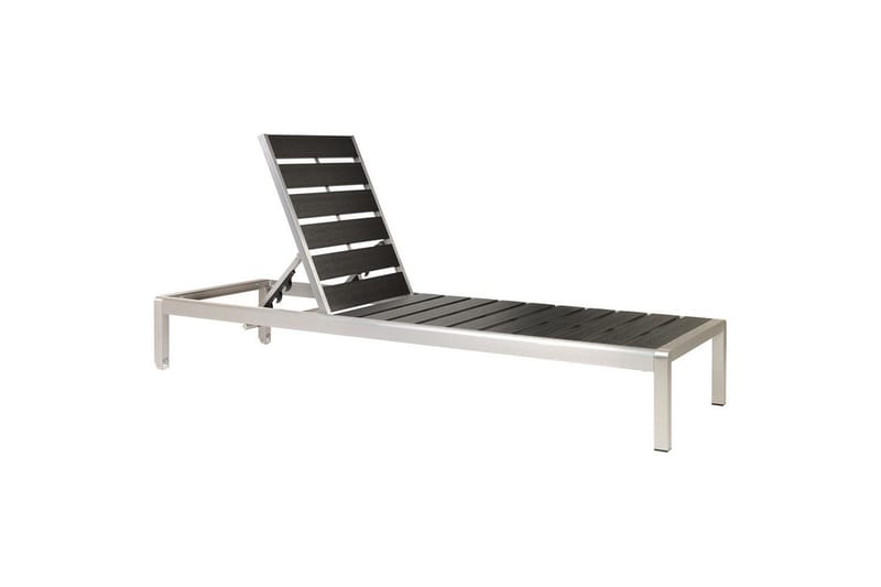 Aurinkotuoli Nardo - Musta, Hopea - Puutarhakalusteet - Puutarhatuoli - Aurinkosänky & aurinkovaunu