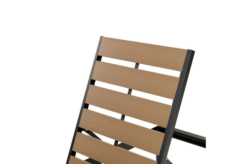 Aurinkotuoli Nardo - Vaaleaa puuta, musta, Vaalea puu, musta - Puutarhakalusteet - Puutarhatuoli - Aurinkosänky & aurinkovaunu