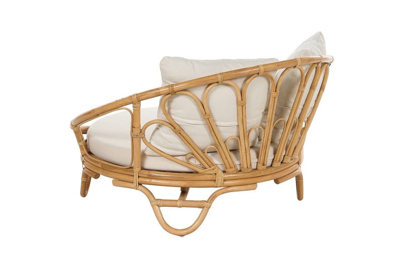 Aurinkotuoli Rossano - Luonnollinen, beige - Puutarhakalusteet - Puutarhatuoli - Ulkotilan nojatuolit