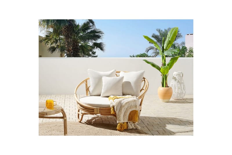 Aurinkotuoli Rossano - Luonnollinen, beige - Puutarhakalusteet - Puutarhatuoli - Ulkotilan nojatuolit