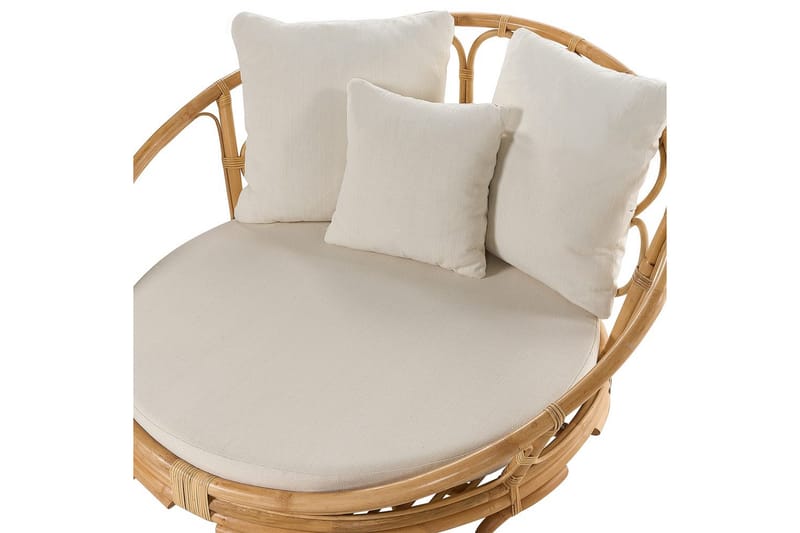 Aurinkotuoli Rossano - Luonnollinen, beige - Puutarhakalusteet - Puutarhatuoli - Ulkotilan nojatuolit