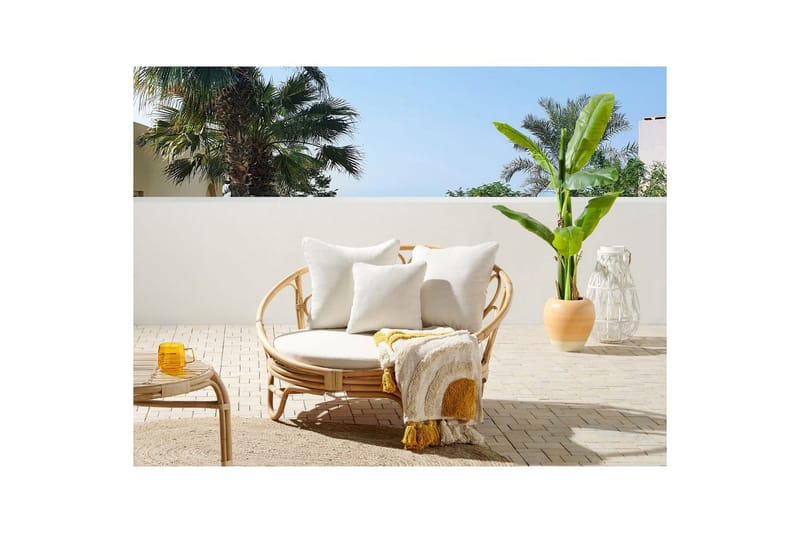 Aurinkotuoli Rossano - Luonnollinen, beige - Puutarhakalusteet - Puutarhatuoli - Ulkotilan nojatuolit