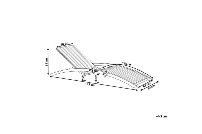 Aurinkotuoli Tanaro - Puutarhakalusteet - Puutarhatuoli - Aurinkosänky & aurinkovaunu