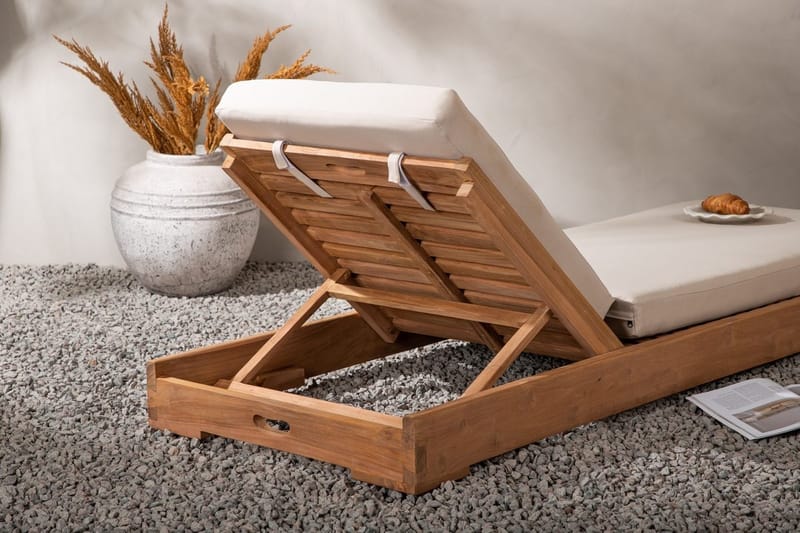 Aurinkotuoli ulkokäyttöön - Luonnonväri - Puutarhakalusteet - Puutarhatuoli - Aurinkosänky & aurinkovaunu