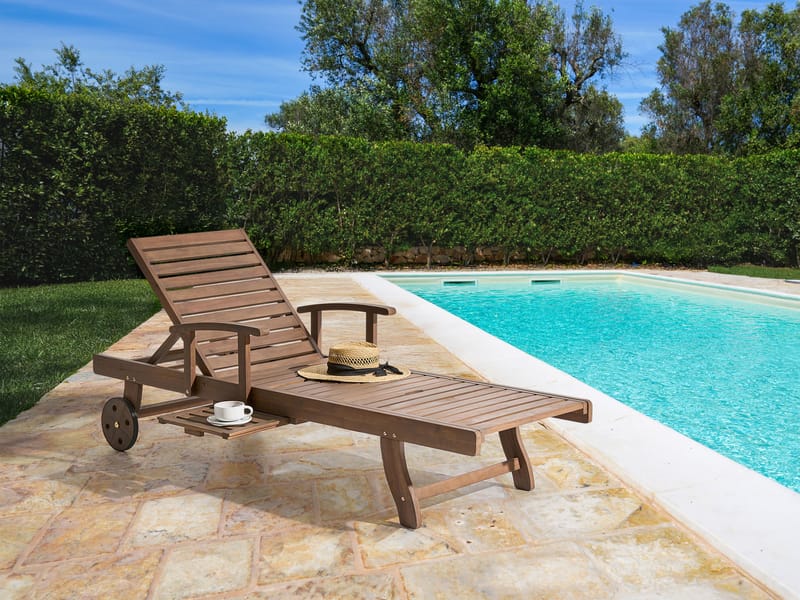 Aurinkotuoli ulos Amantea akaasiapuu - Ruskea - Puutarhakalusteet - Puutarhatuoli - Aurinkosänky & aurinkovaunu
