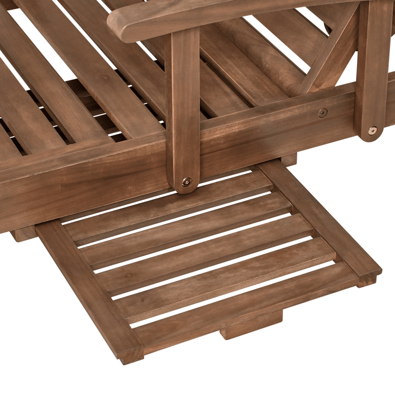 Aurinkotuoli ulos Amantea akaasiapuu - Ruskea - Puutarhakalusteet - Puutarhatuoli - Aurinkosänky & aurinkovaunu