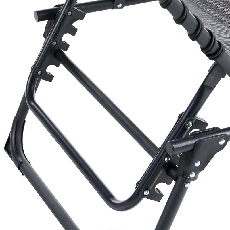 Aurinkotuoli ulos Ambato taitettava - Musta - Puutarhakalusteet - Puutarhatuoli - Aurinkosänky & aurinkovaunu