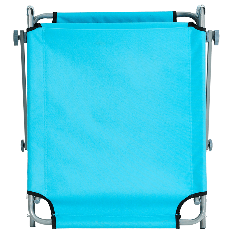 Aurinkotuoli ulos Foligno Teräs - Sininen/Hopea - Puutarhakalusteet - Puutarhatuoli - Aurinkosänky & aurinkovaunu