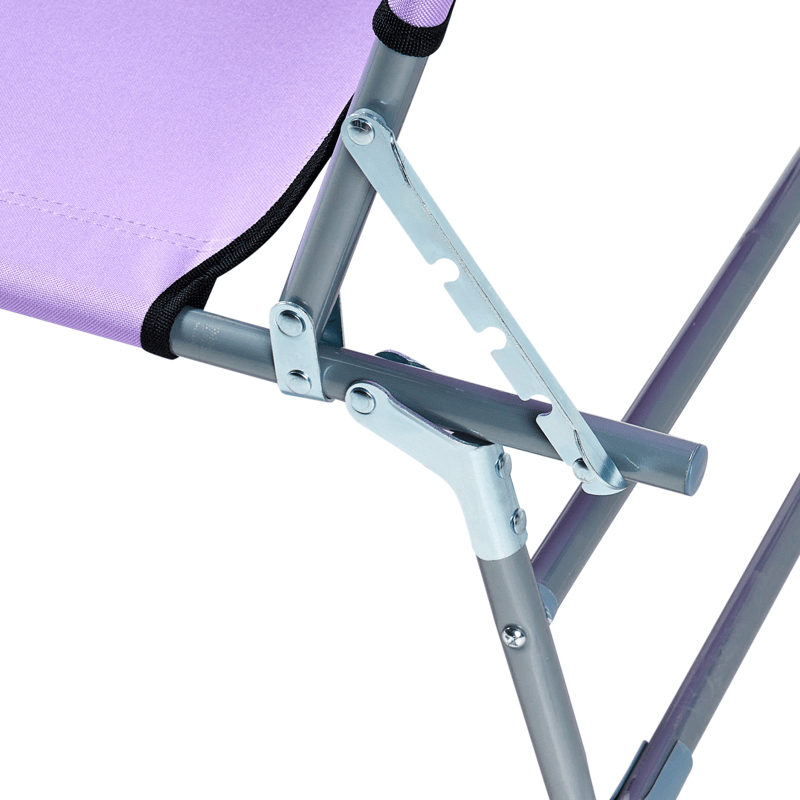 Aurinkotuoli ulos Foligno Teräs - Violetti/hopea - Puutarhakalusteet - Puutarhatuoli - Aurinkosänky & aurinkovaunu