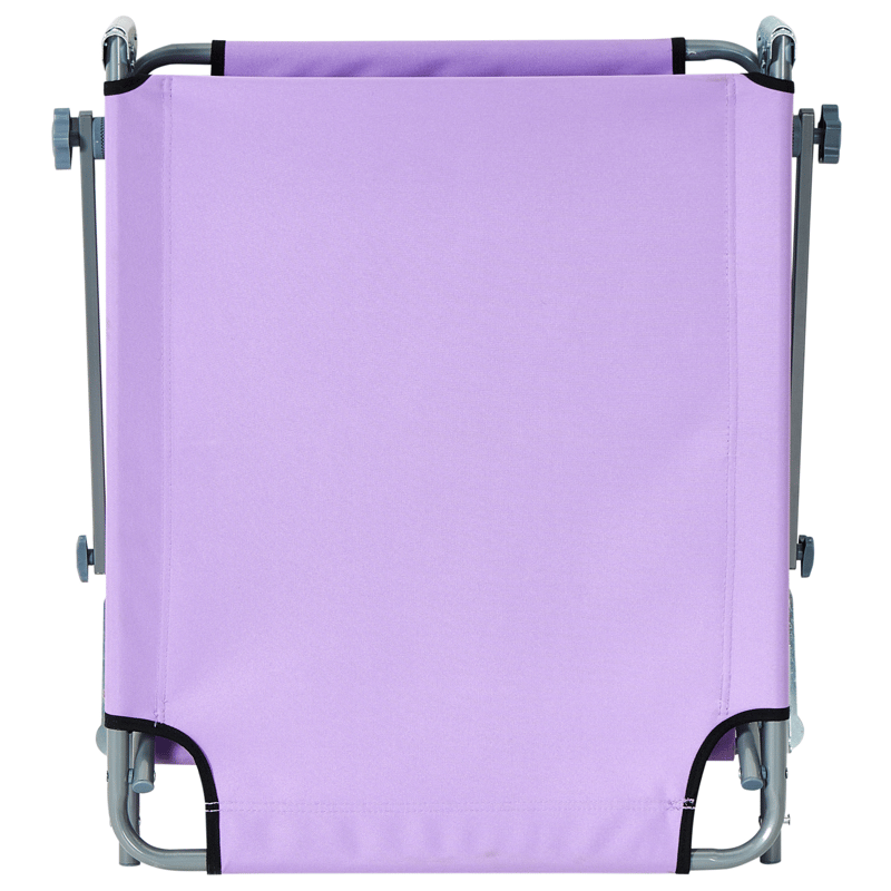 Aurinkotuoli ulos Foligno Teräs - Violetti/hopea - Puutarhakalusteet - Puutarhatuoli - Aurinkosänky & aurinkovaunu