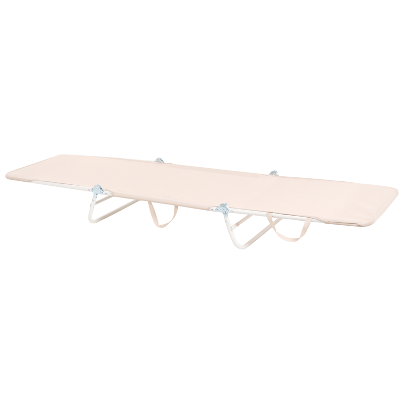 Aurinkotuoli ulos Kastoria - Beige/valkoinen - Puutarhakalusteet - Puutarhatuoli - Aurinkosänky & aurinkovaunu