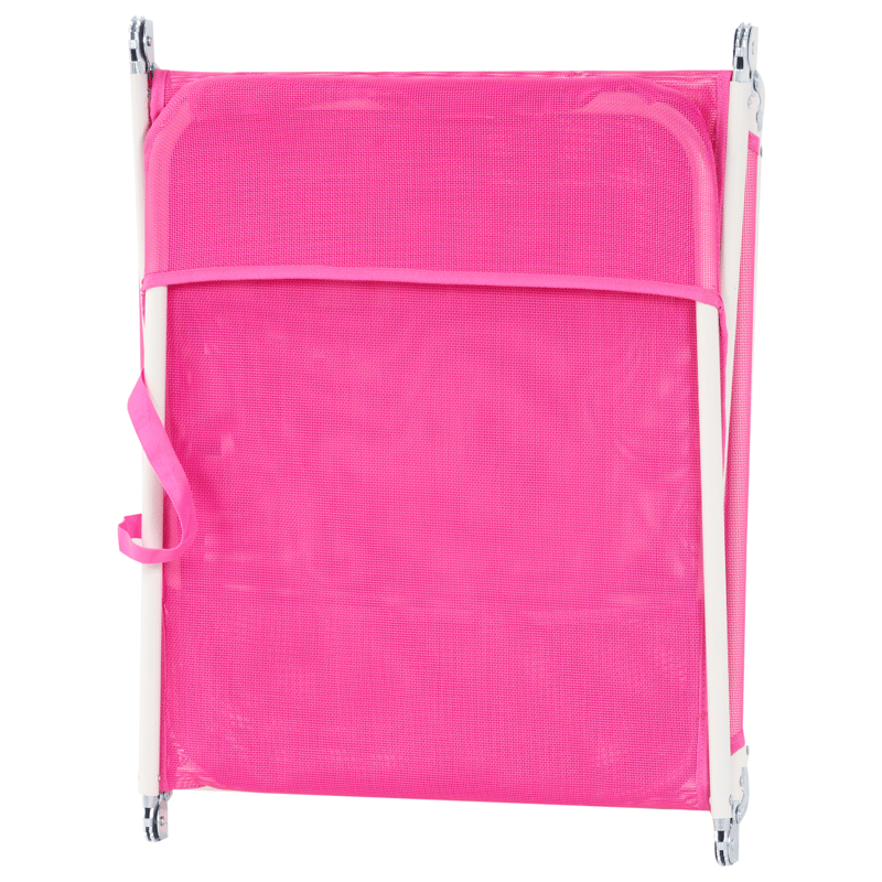 Aurinkotuoli ulos Kastoria Teräs - Rosa/Valkoinen - Puutarhakalusteet - Puutarhatuoli - Aurinkosänky & aurinkovaunu