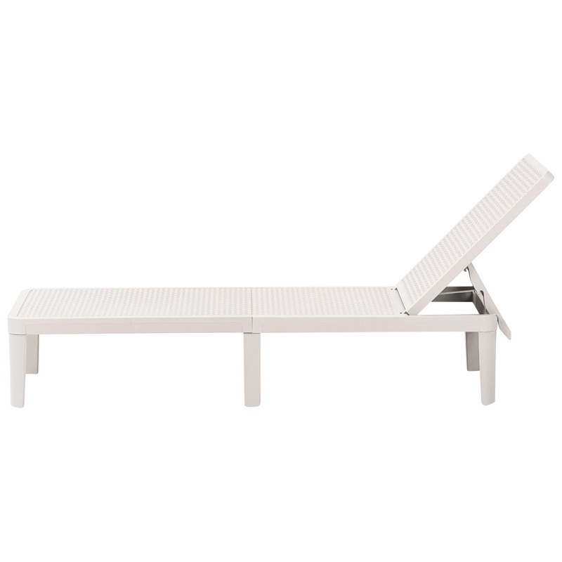 Aurinkotuoli ulos Ossimo - Harmaa - Puutarhakalusteet - Puutarhatuoli - Aurinkotuoli