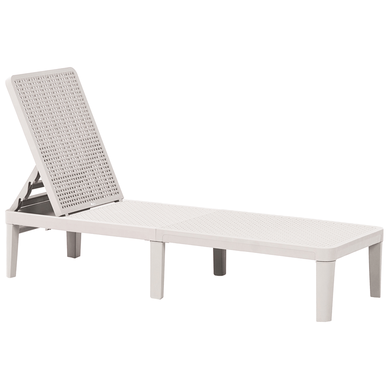 Aurinkotuoli ulos Ossimo - Harmaa - Puutarhakalusteet - Puutarhatuoli - Aurinkotuoli