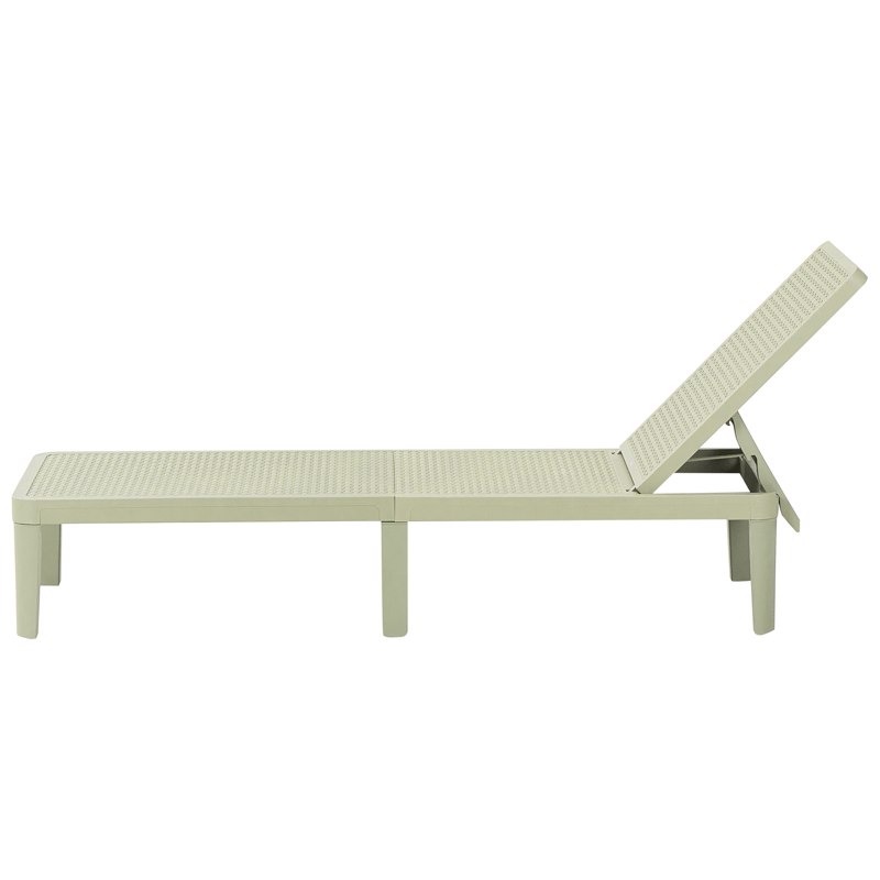 Aurinkotuoli ulos Ossimo - Vihreä - Puutarhakalusteet - Puutarhatuoli - Aurinkotuoli