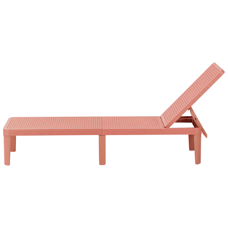 Aurinkotuoli ulos Ossimo - Punainen - Puutarhakalusteet - Puutarhatuoli - Aurinkotuoli