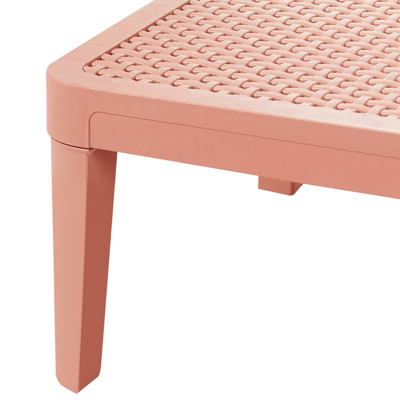 Aurinkotuoli ulos Ossimo - Punainen - Puutarhakalusteet - Puutarhatuoli - Aurinkotuoli