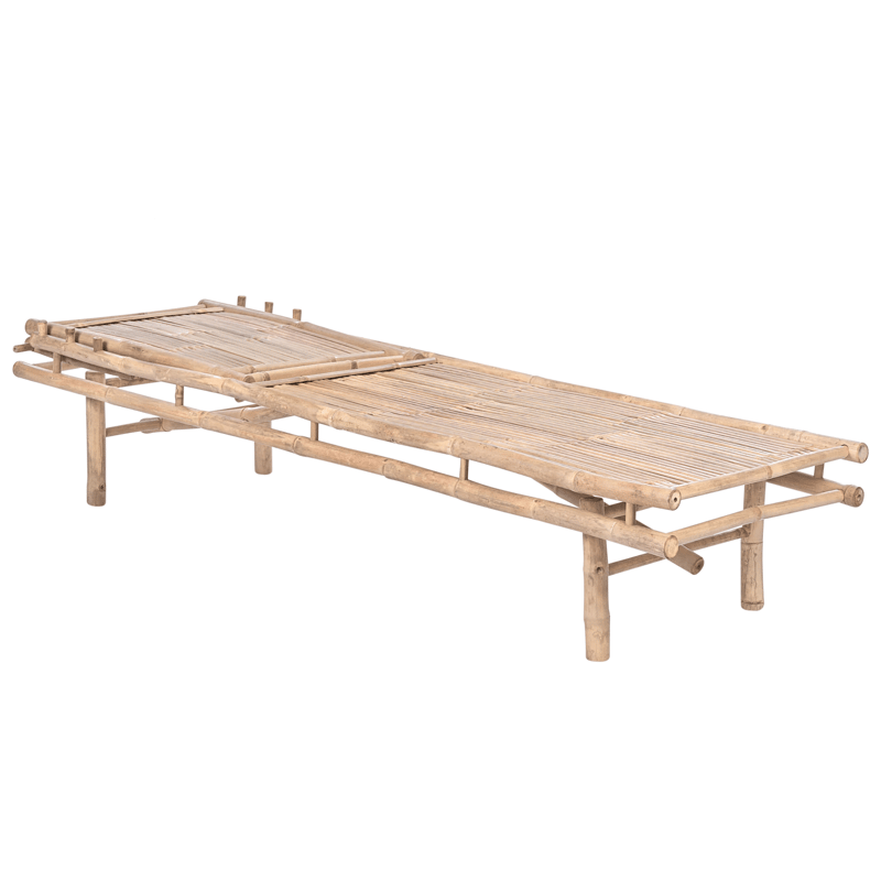 Aurinkotuoli ulos Sulmona bambupuu - Ruskea - Puutarhakalusteet - Puutarhatuoli - Aurinkosänky & aurinkovaunu