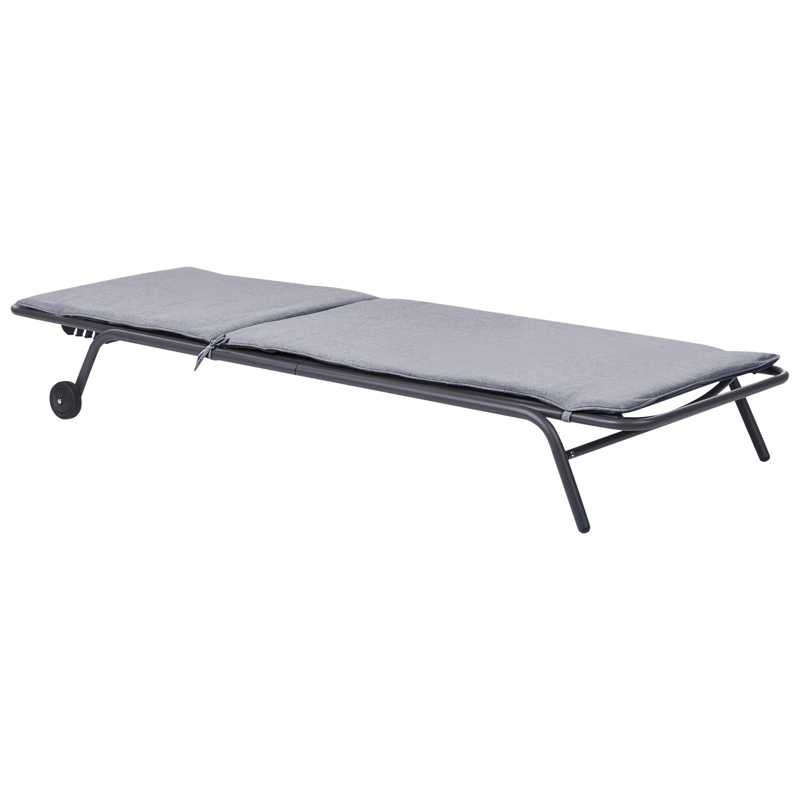 Aurinkotuoli ulos Volterra Teräs - Harmaa - Puutarhakalusteet - Puutarhatuoli - Aurinkosänky & aurinkovaunu