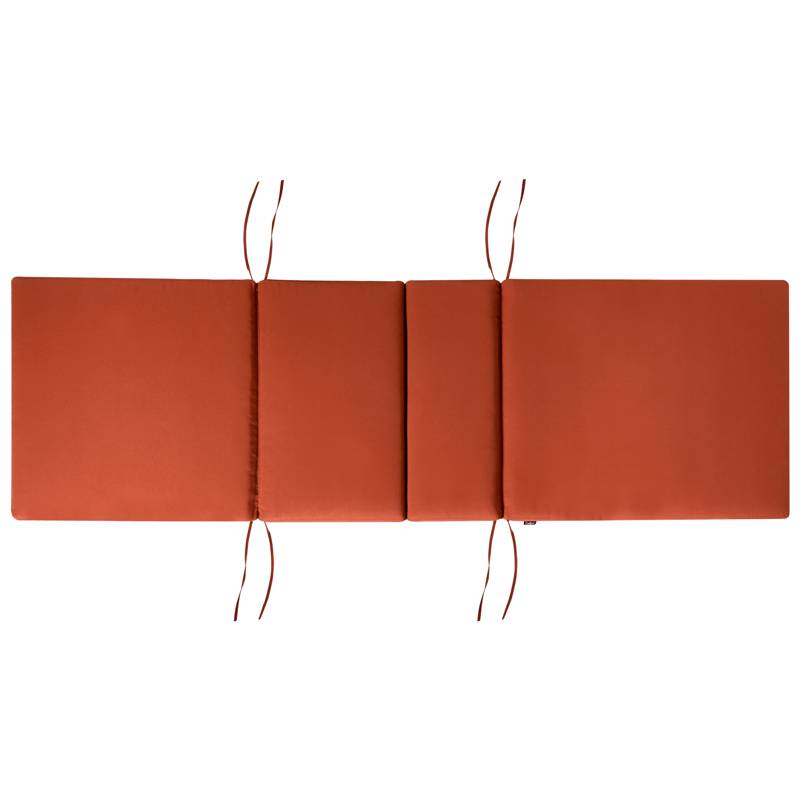 Aurinkotuoli ulos pehmusteella Amantea Premium akaasiapuu - Ruskea/punainen - Puutarhakalusteet - Puutarhatuoli - Aurinkosänky & aurinkovaunu