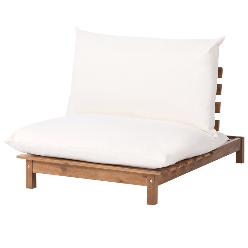 Aurinkotuoli ulos pehmusteella Suno akaasiapuu, Ruskea/Beige