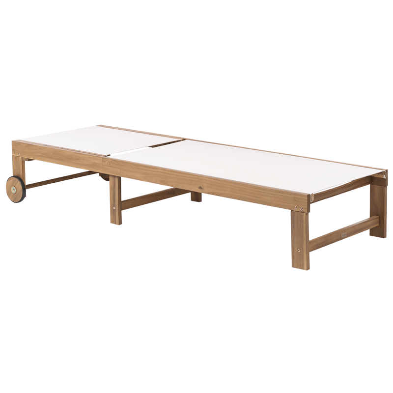 Aurinkotuoli ulos Pedesina akaasiapuu - Ruskea/Beige - Puutarhakalusteet - Puutarhatuoli - Aurinkosänky & aurinkovaunu