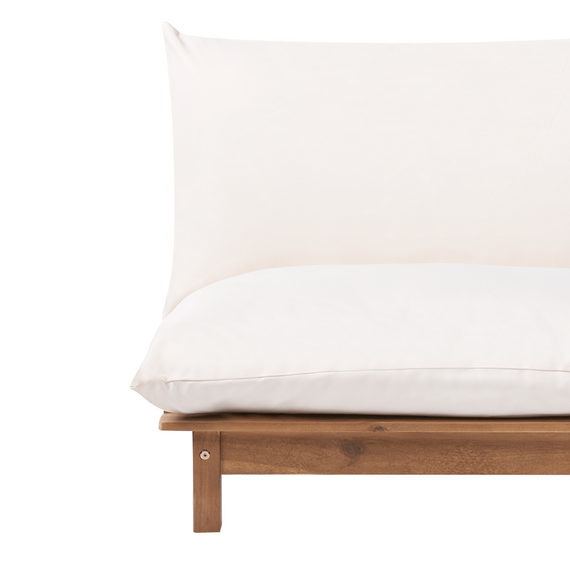 Aurinkotuoli ulos pehmusteella Suno akaasiapuu - Ruskea/Beige - Puutarhakalusteet - Puutarhatuoli - Aurinkotuoli