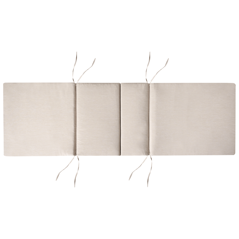 Aurinkotuoli ulos pehmusteella Amantea Premium II akaasiapuu - Vaalea beige - Puutarhakalusteet - Puutarhatuoli - Aurinkosänky & aurinkovaunu