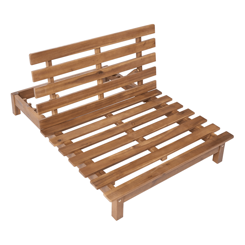 Aurinkotuoli ulos pehmusteella Suno akaasiapuu - Ruskea/Beige - Puutarhakalusteet - Puutarhatuoli - Aurinkotuoli