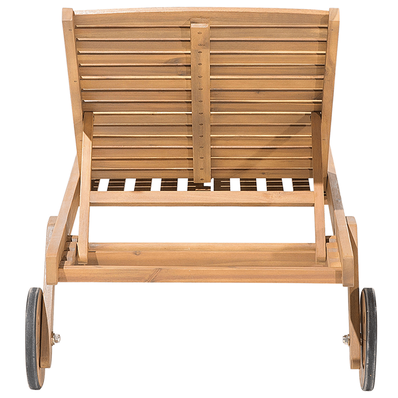 Aurinkotuoli ulos pehmusteella Cesana Premium akaasiapuu - Ruskea/Beige - Puutarhakalusteet - Puutarhatuoli - Aurinkosänky & aurinkovaunu