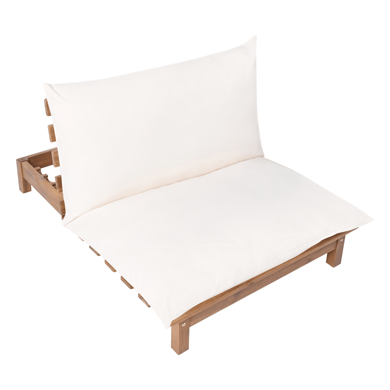 Aurinkotuoli ulos pehmusteella Suno akaasiapuu - Ruskea/Beige - Puutarhakalusteet - Puutarhatuoli - Aurinkotuoli