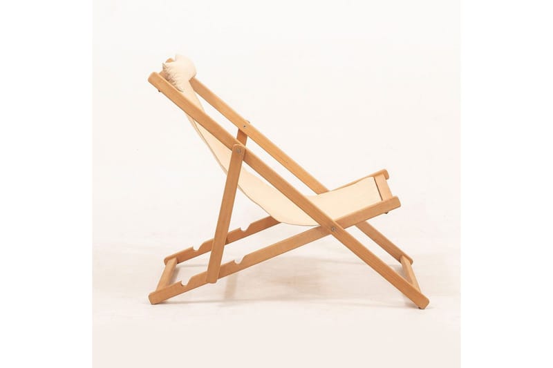 Aurinkotuoli Zarith kermanvärinen - Kermanvalkoinen - Puutarhakalusteet - Puutarhatuoli - Aurinkotuoli