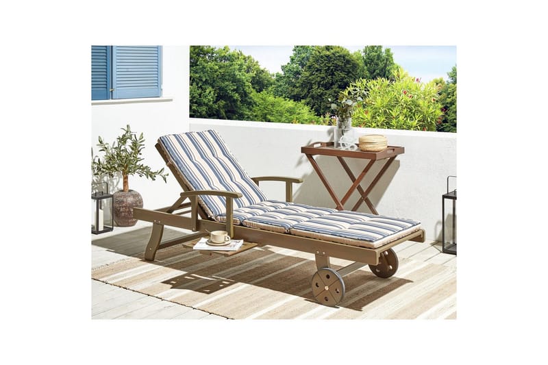 Aurinkotuoli pehmusteella Amantea - Puutarhakalusteet - Puutarhatuoli - Aurinkosänky & aurinkovaunu