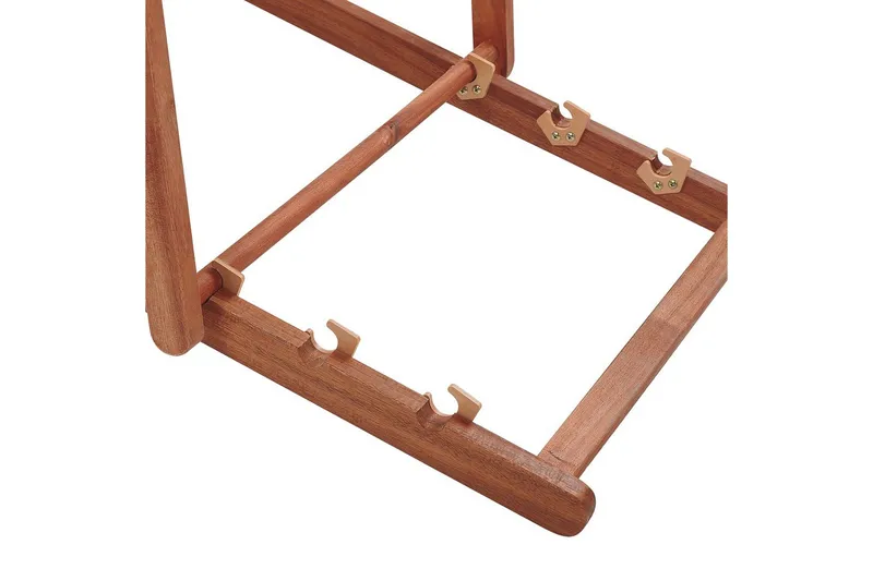 Aurinkotuolisetti 2 Avellino - Valkoinen, tumma puu, monivärinen - Puutarhakalusteet - Puutarhatuoli - Aurinkotuoli