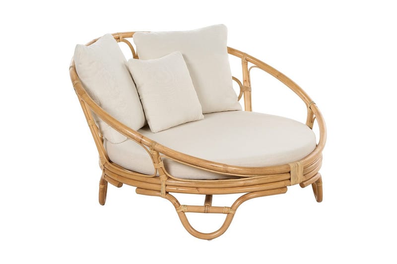 Aurinkotuolisetti 2 kpl Rossano - Luonnollinen, beige - Puutarhakalusteet - Puutarhatuoli - Ulkotilan nojatuolit