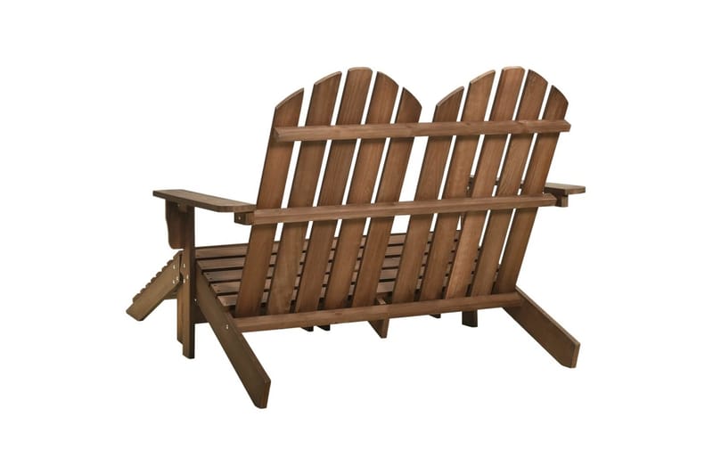 2-istuttava Adirondack-puutarhatuoli/rahi täysi kuusi ruskea - Puutarhakalusteet - Puutarhatuoli - Aurinkotuoli