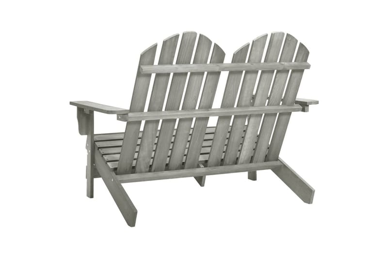 2-istuttava Adirondack-puutarhatuoli täysi kuusi harmaa - Puutarhakalusteet - Puutarhatuoli - Aurinkotuoli