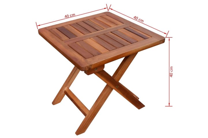 Aurinkotuolit 2 kpl + pieni pöytä akaasiapuu - Ruskea - Aurinkosänky & aurinkovaunu