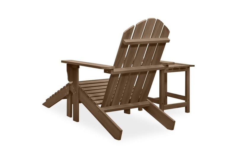 Adirondack-puutarhatuoli rahi ja pöytä täysi kuusi ruskea - Puutarhakalusteet - Puutarhatuoli - Aurinkotuoli