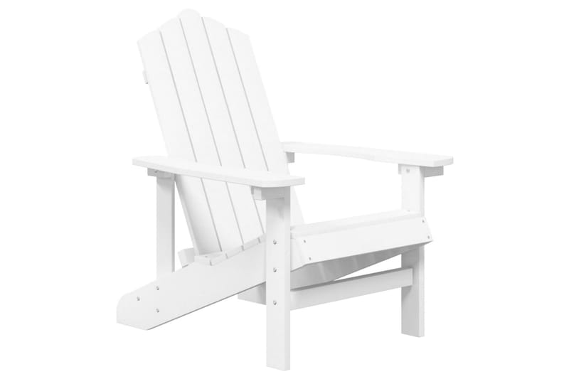 Adirondack puutarhatuoli HDPE valkoinen - Valkoinen - Puutarhakalusteet - Puutarhatuoli - Aurinkotuoli