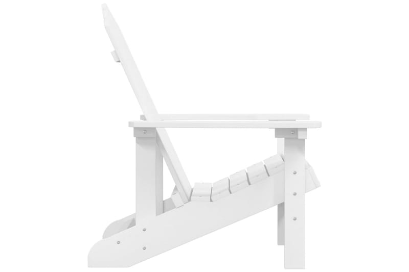 Adirondack puutarhatuoli HDPE valkoinen - Valkoinen - Puutarhakalusteet - Puutarhatuoli - Aurinkotuoli