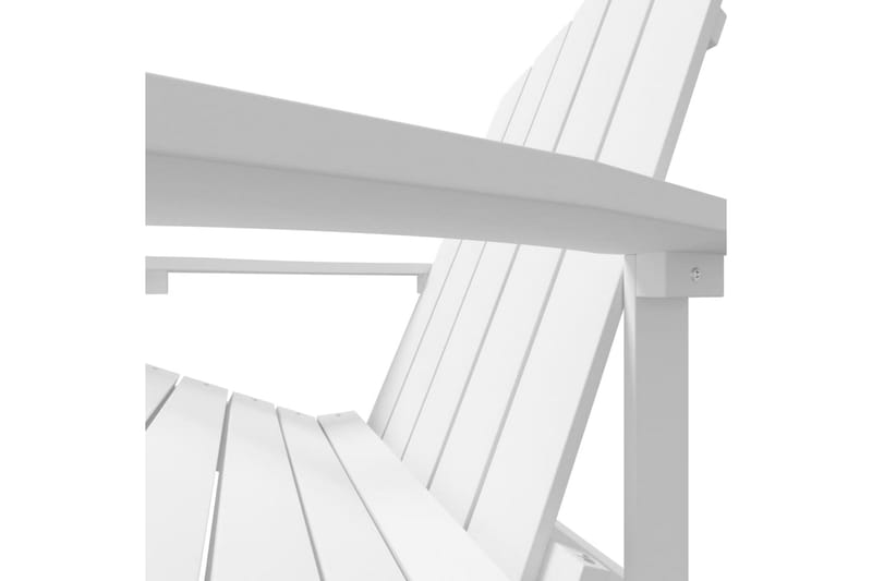 Adirondack puutarhatuoli HDPE valkoinen - Valkoinen - Puutarhakalusteet - Puutarhatuoli - Aurinkotuoli