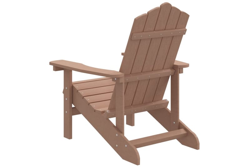 Adirondack puutarhatuoli HDPE ruskea - Ruskea - Puutarhakalusteet - Puutarhatuoli - Aurinkotuoli