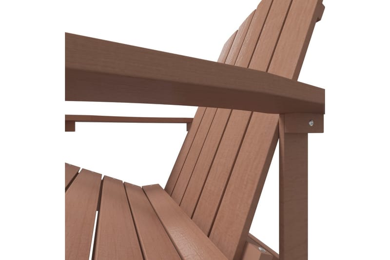 Adirondack puutarhatuoli HDPE ruskea - Ruskea - Puutarhakalusteet - Puutarhatuoli - Aurinkotuoli