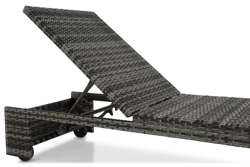 Aurinkosänky Bahamas - Harmaa - Puutarhakalusteet - Puutarhatuoli - Aurinkosänky & aurinkovaunu