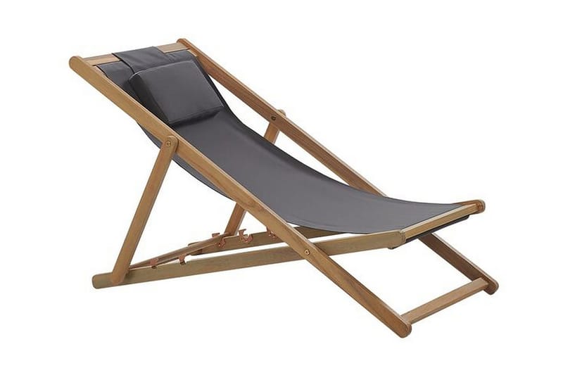 Aurinkotuoli Doune - Ruskea - Puutarhakalusteet - Puutarhatuoli - Aurinkotuoli