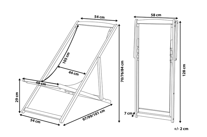 Aurinkotuoli Stubbsveden - Ruskea - Puutarhakalusteet - Puutarhatuoli - Aurinkotuoli