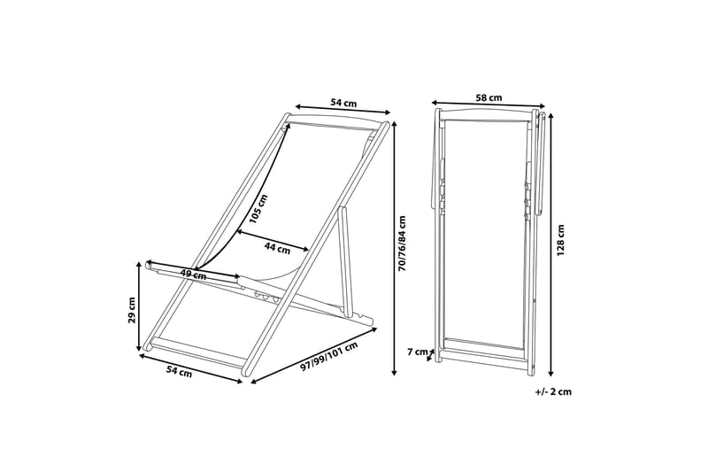 Aurinkotuoli Stubbsveden - Ruskea - Puutarhakalusteet - Puutarhatuoli - Aurinkotuoli