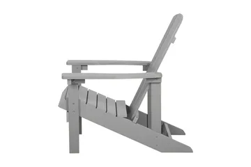 Kansituoli Adirondack 88x75x88 cm - Harmaa - Puutarhakalusteet - Puutarhatuoli - Aurinkotuoli