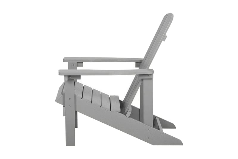 Kansituoli Adirondack 88x75x88 cm - Harmaa - Puutarhakalusteet - Puutarhatuoli - Aurinkotuoli
